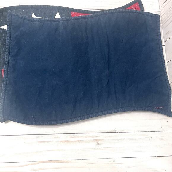 Americana Flag Quilted Table Picnic Holiday Patriot Placemats Set of 4 - Picture 4 of 6